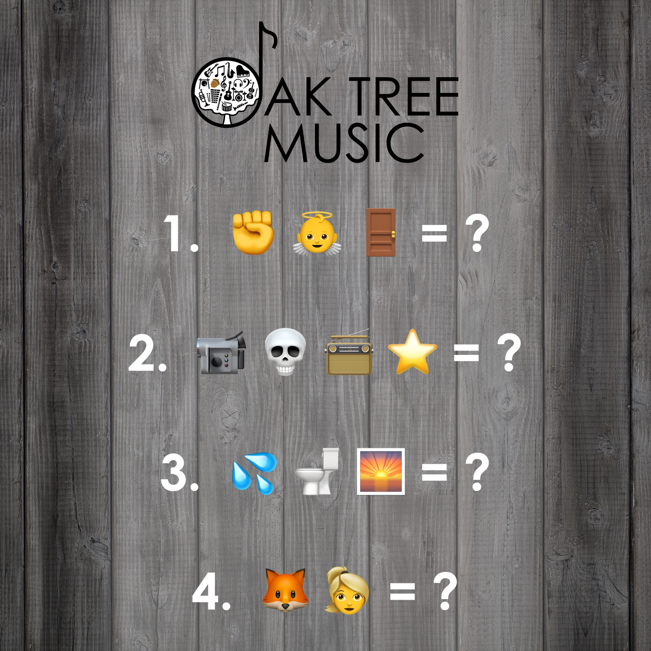 Oak Tree Music's Emoji Songs #1
